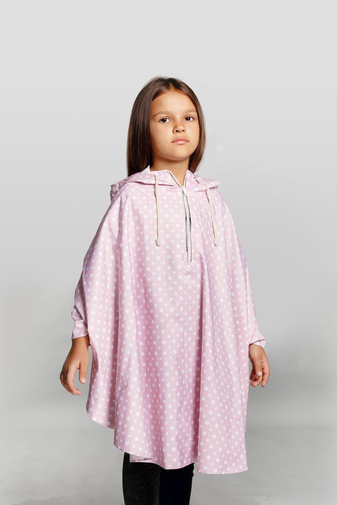 Дождевик-пончо детский AquaStop Kids на заказ, разноцветный,6-8 лет